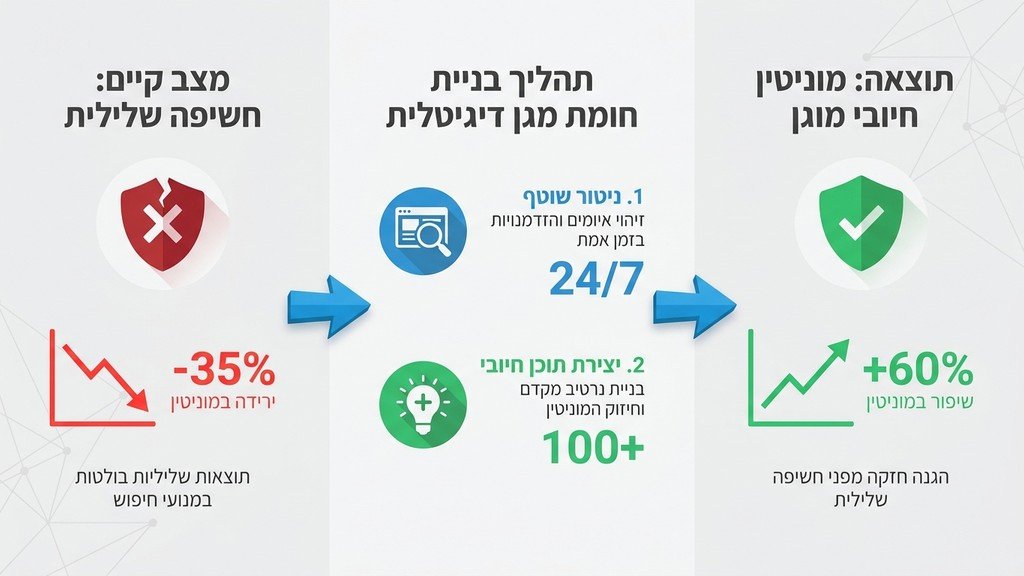 ניטור אזכורים שליליים ברשת למשרדי נדל