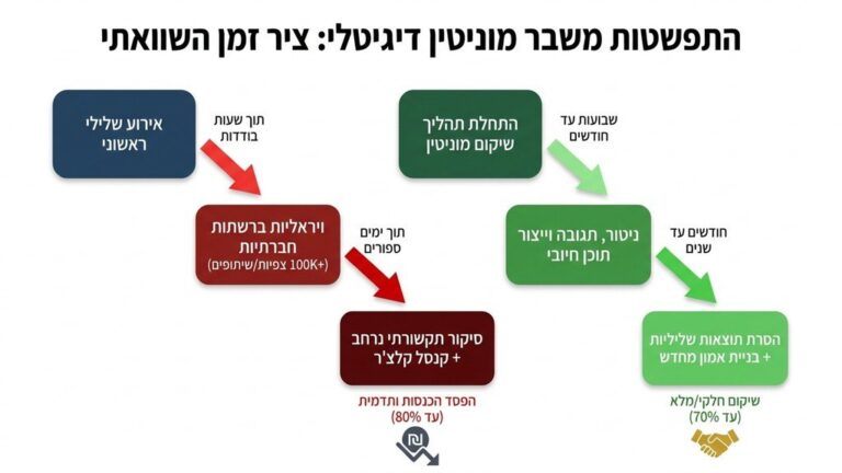 משפיען רשת מביט בדאגה במסך הטלפון הנייד עקב תגובות שליליות ברשתות החברתיות