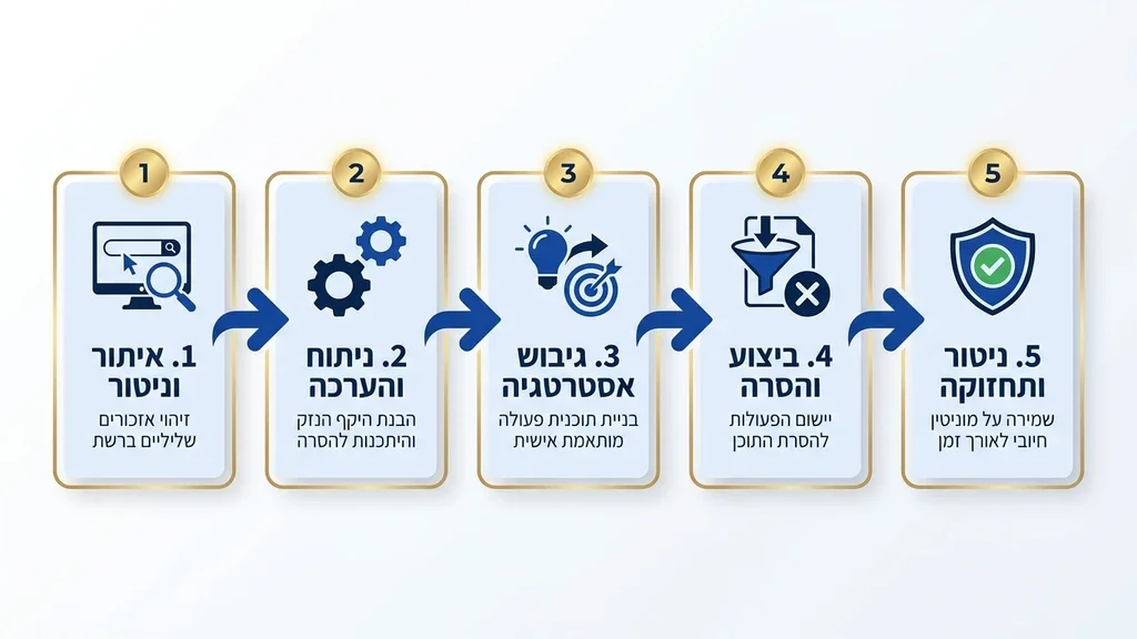 תהליך ניטור וניקוי מוניטין למשרדי עורכי דין