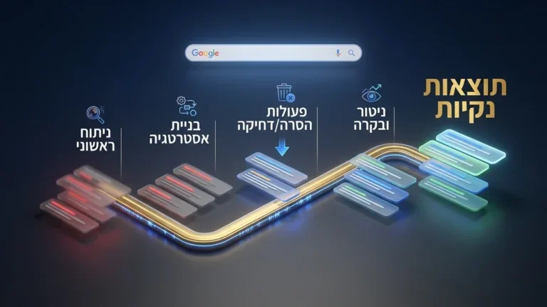 לוח זמנים לניקוי תוצאות חיפוש בגוגל