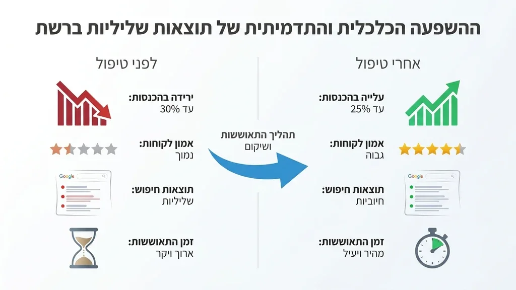 השפעת מוניטין שלילי ברשת על עסקים